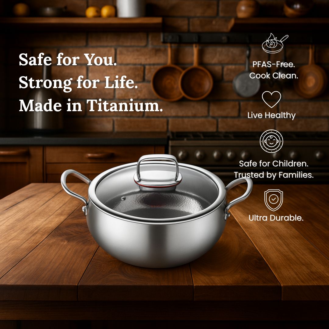 Titanium Deep Casserole Pot Pro