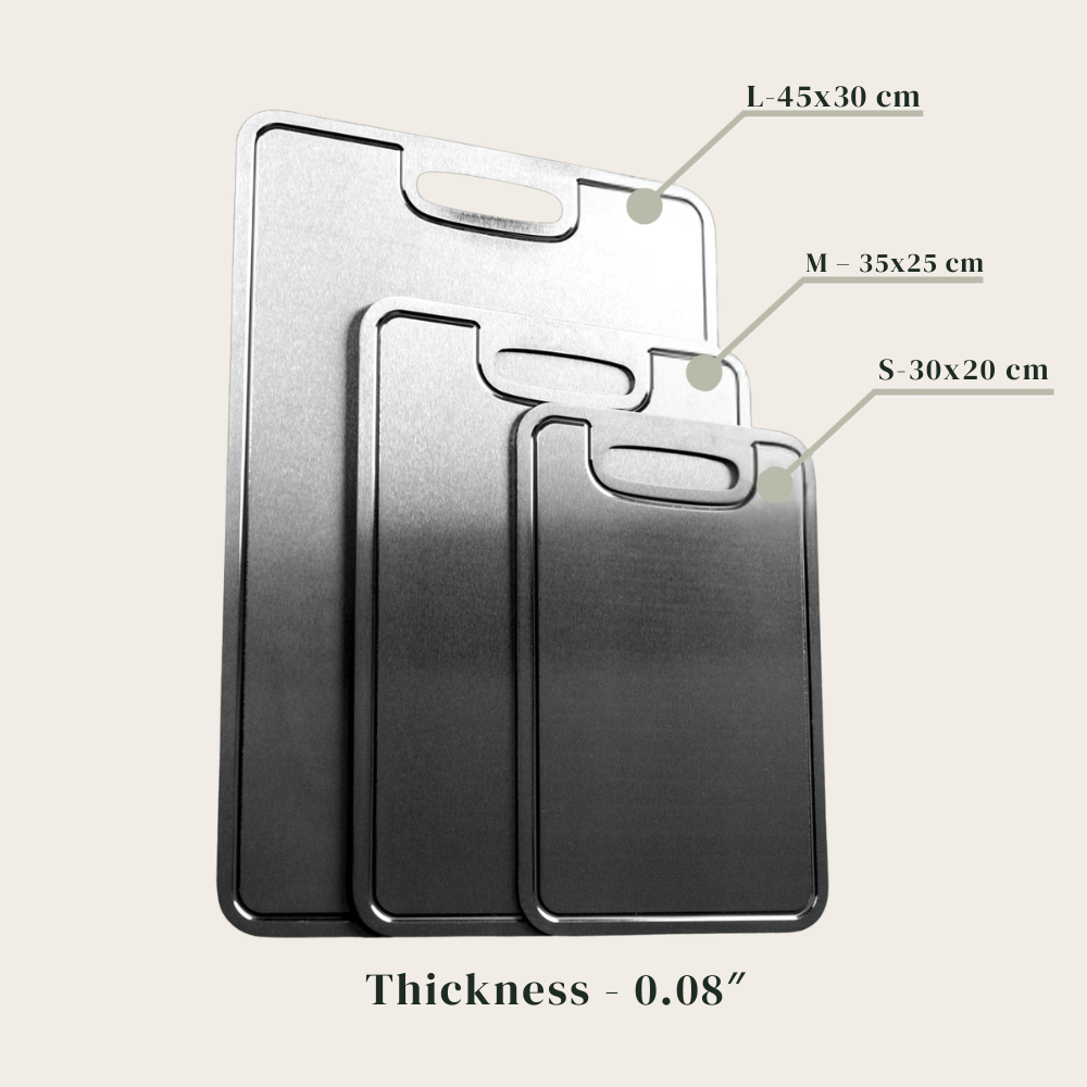 Pure Titanium Cutting Board Set