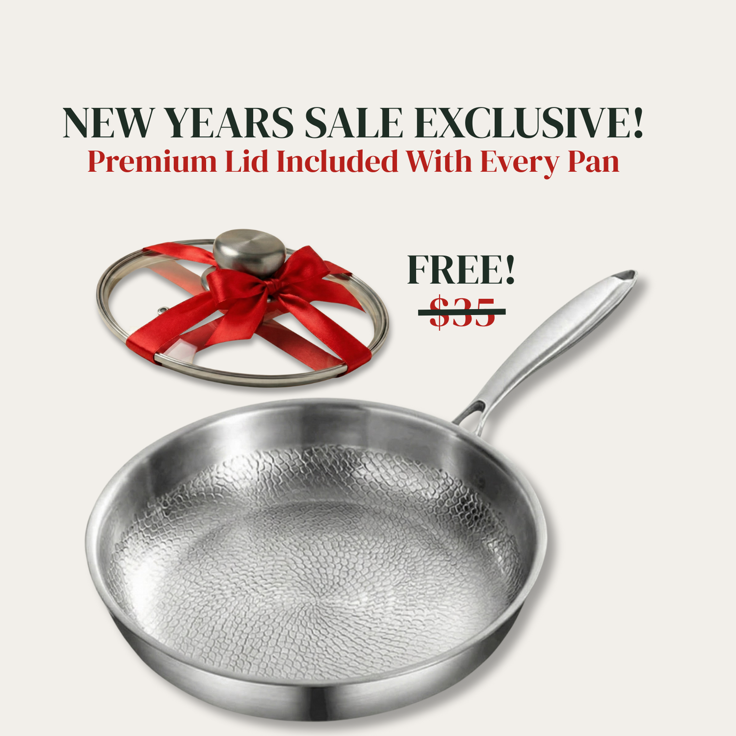 Titanium Hammered Pan