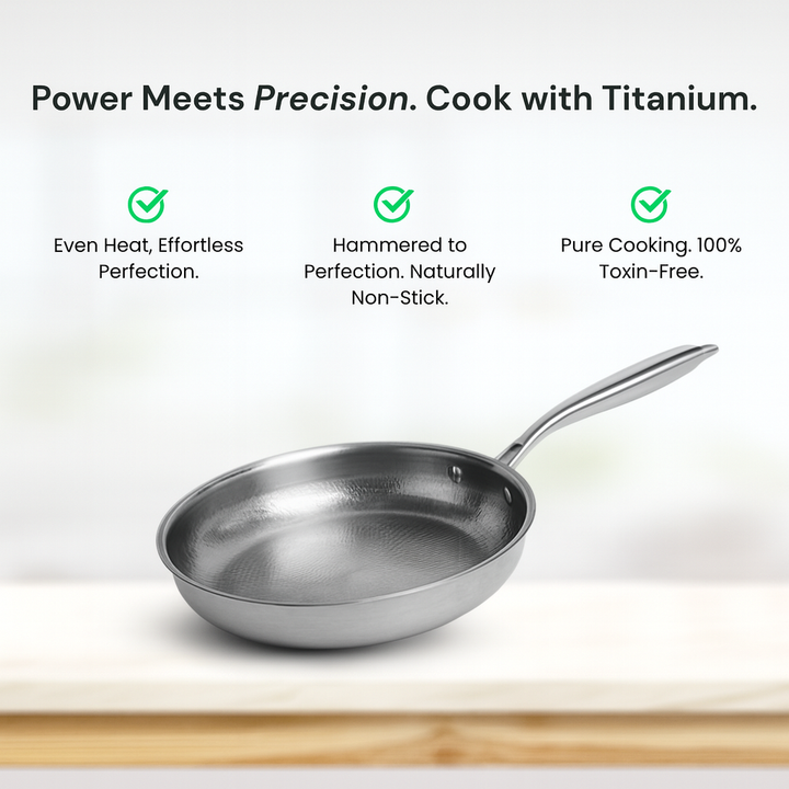 Titanium Hammered Cookware Set Pro