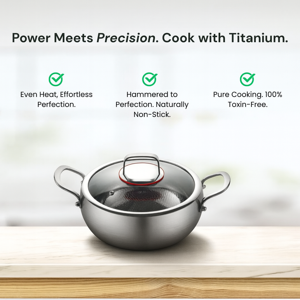 Titanium Deep Casserole Pot Pro